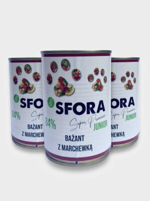 bazant z marchewka junior 3 puszki