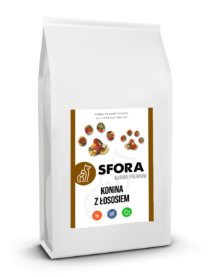 Karma Sfora Super Premium Konina z łososiem 10kgłososiem 5kg