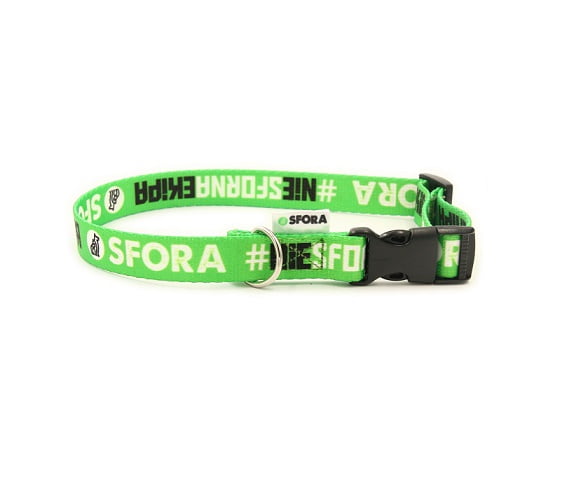 obroza zielona 2 cm,