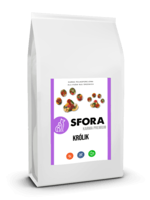 sfora paczka biala krolik srednie